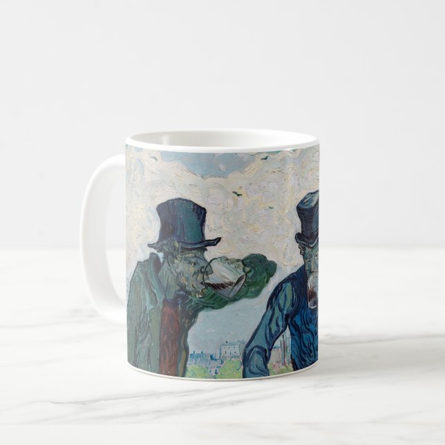 Mug Vincent van Gogh - Les buveurs, après Daumier (Devant gauche)