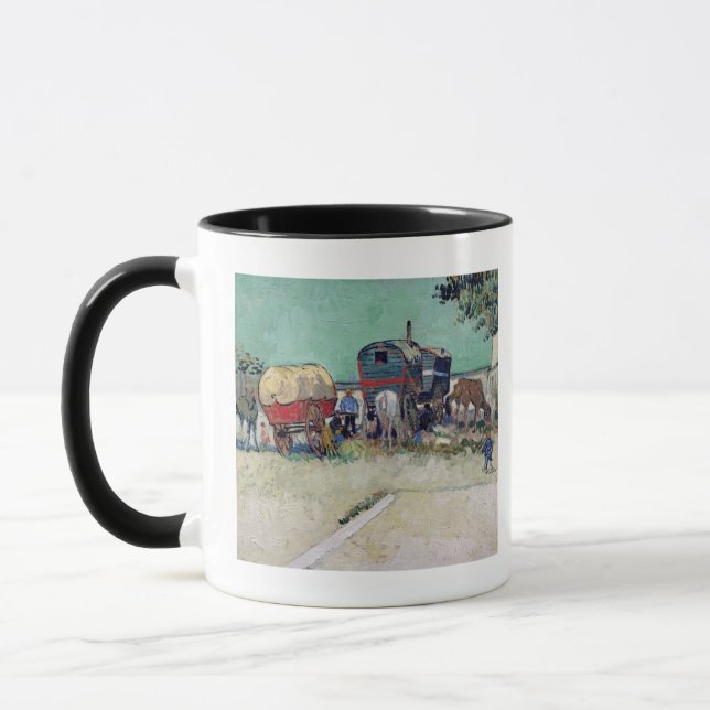 Mug Vincent van Gogh | les caravanes, campement gitan (Gauche)