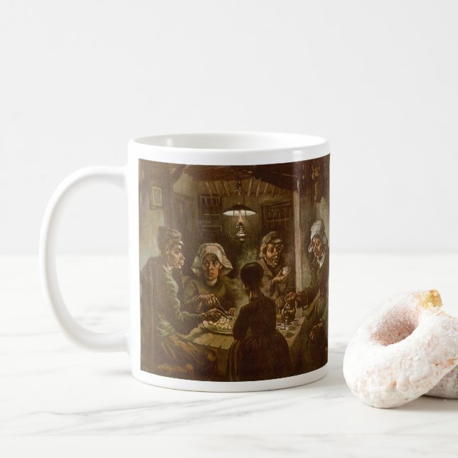 Mug Vincent van Gogh - Les mangeurs de pommes de terre (Avec donut)