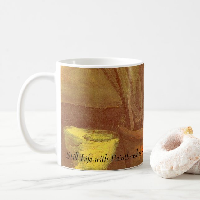 Mug Vincent van Gogh - Nature morte Pinceaux dans un p (Avec donut)