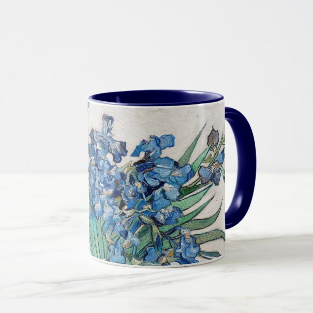 Mug Vincent van Gogh - Nature morte : Vase avec iris (Devant droit)