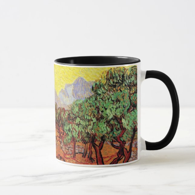 Mug Vincent Van Gogh - Oliviers avec ciel jaune (Droite)