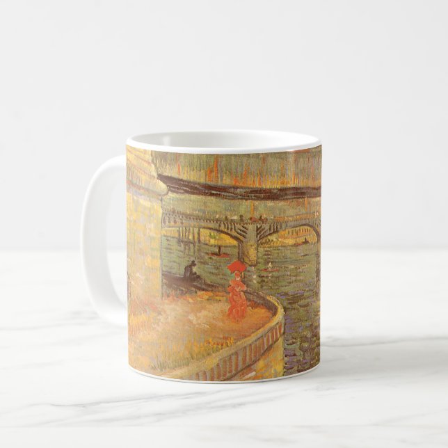 Mug Vincent van Gogh Ponts de l'autre côté de la Seine (Devant gauche)