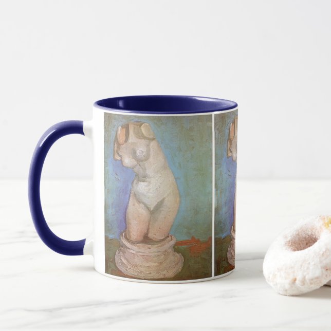 Mug Vincent van Gogh - Statuette de plâtre Torse fémin (Avec donut)