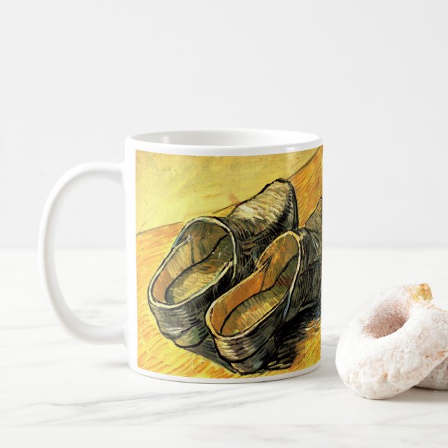 Mug Vincent van Gogh - Une paire de sabots en cuir (Avec donut)