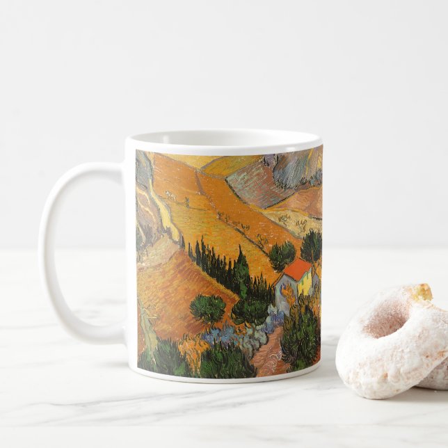Mug Vincent van Gogh - Vallée avec laboureur (Avec donut)