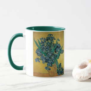 Mug Vincent van Gogh - Vase avec iris Fond jaune