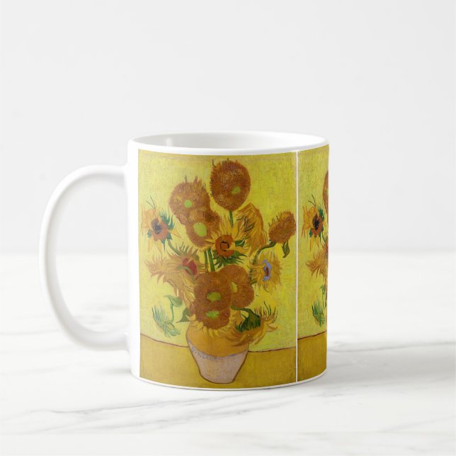 Mug Vincent van Gogh - Vase avec quinze tournesols (Gauche)