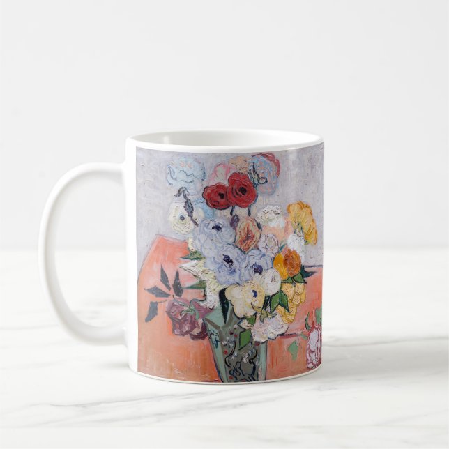 Mug Vincent van Gogh - Vase avec Roses et anémones (Gauche)