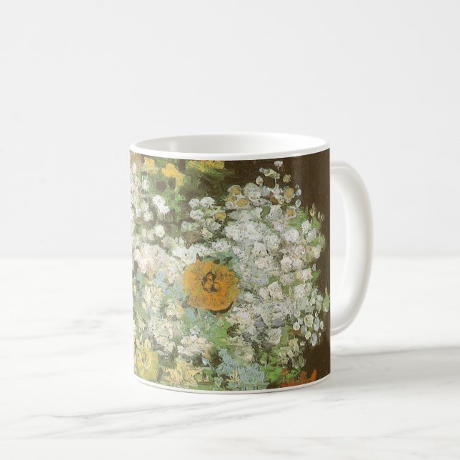 Mug Vincent van Gogh - Vase avec Zinnias et Fleurs (Devant droit)