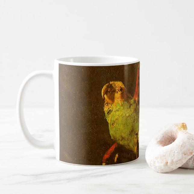 Mug Vincent van Gogh - Vie morte avec perroquet vert (Avec donut)