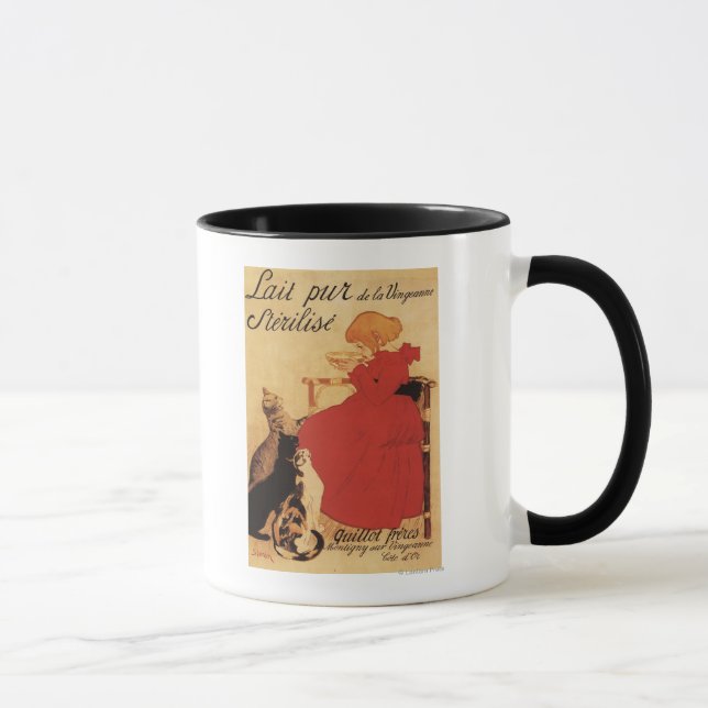 Mug Vingeanne Milk Girl avec chats (Droite)