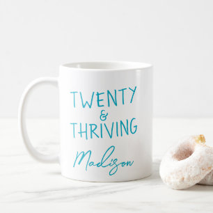 Mug VINGT ans et épanouissement 20e anniversaire drôle