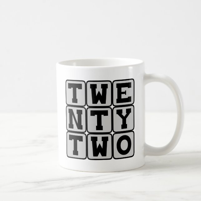 Mug Vingt Deux, Numéro 22 (Droite)