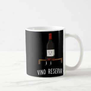 Mug Vino Reserva Drôle Banc de Réserve de Football Vin