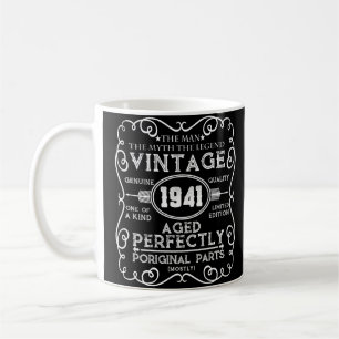 Mug Vintage 1941 Mythe de l'homme Légende 80e anniver