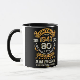 Mug Vintage 1942 80e anniversaire 80 ans