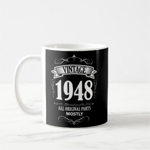 Mug Vintage 1948 drôle 70e anniversaire Chemise homme