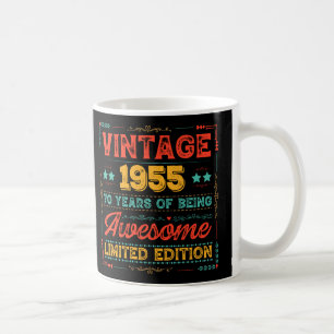 Mug Vintage 1955 Fait en 1955 70e anniversaire 70 ans
