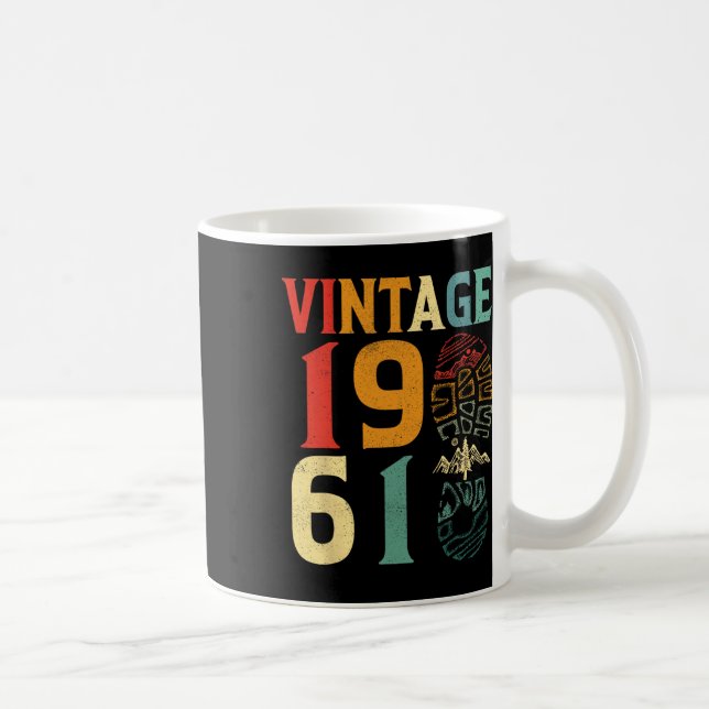 Mug Vintage 1961 61 ans Anniversaire Camping Randonnée (Droite)