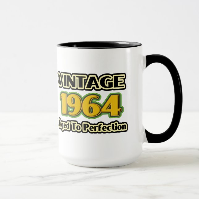 Mug Vintage 1964 - Âgé À La Perfection (Droite)