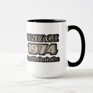 Mug Vintage 1974 - Âgé À La Perfection