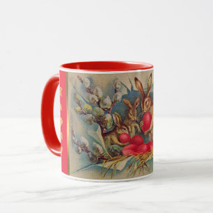 Mug Vintage 3 lapins Fêtes de Pâques
