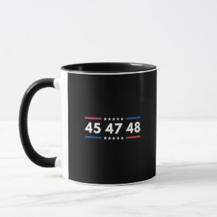 Mug Vintage 45 47 48 Trump 2024 États-Unis Président d