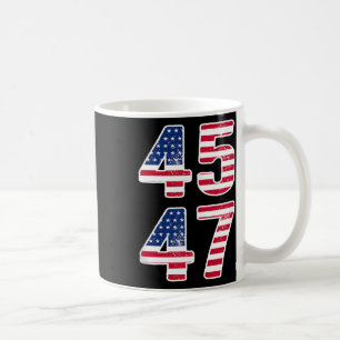 Mug Vintage 45 47 Carrés Trump 2024 Cadeaux d'élection
