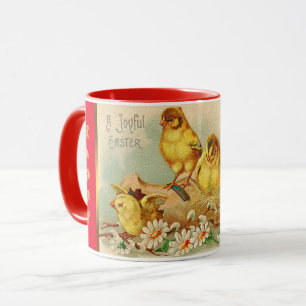 Mug Vintage 4 poulets Vacances de Pâques