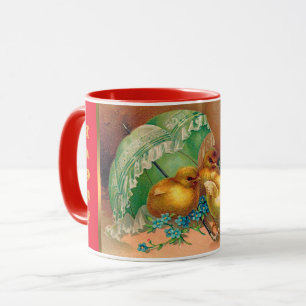 Mug Vintage 4 poulets Vacances de Pâques