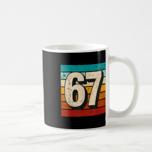 Mug Vintage 67 Mème Rétro Six Sept Numéro Drôle 6 7 M