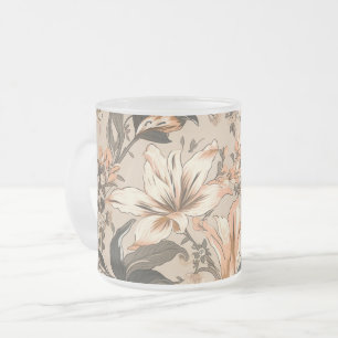 Mug vintage à motifs floraux