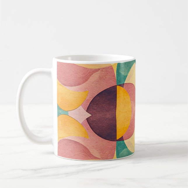 Mug Vintage Abstract Pattern (Gauche)
