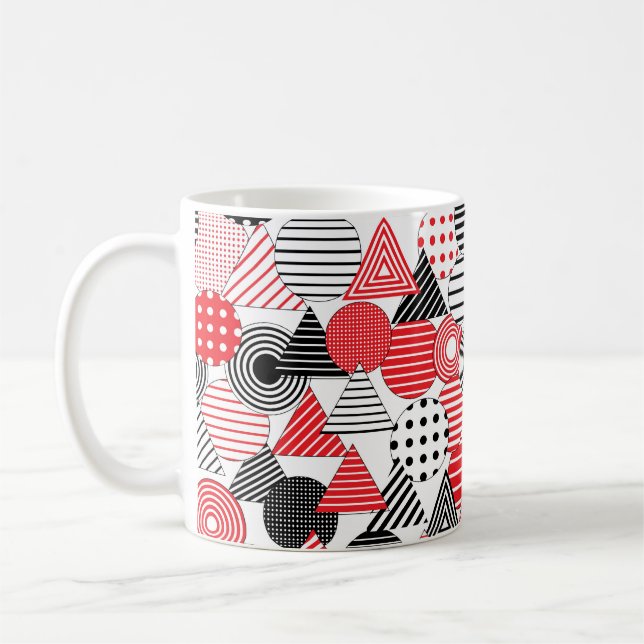 Mug vintage abstrait arrière - plan sans soudure. Doté (Gauche)