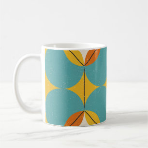 Mug Vintage Abstrait, Motif scandinave géométrique.