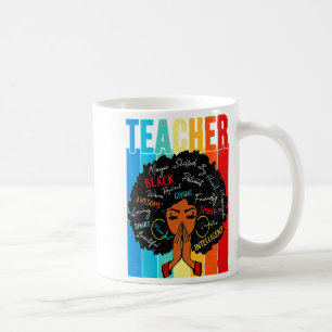 Mug Vintage Afro Mois de l'histoire des Noirs Afro-Amé