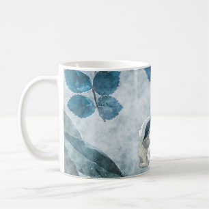 Mug Vintage Aquarelle Floral Lilac Poppies