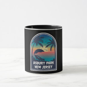 Mug Vintage Asbury Park New Jersey NJ Retro Souvenir