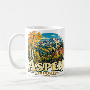 Mug Vintage Aspen Colorado Voyage Art Monument