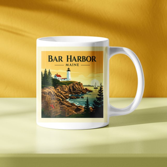 Mug Vintage Bar Harbour Maine (Créateur téléchargé)