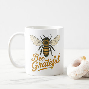 Mug Vintage Bee Grateful Nature