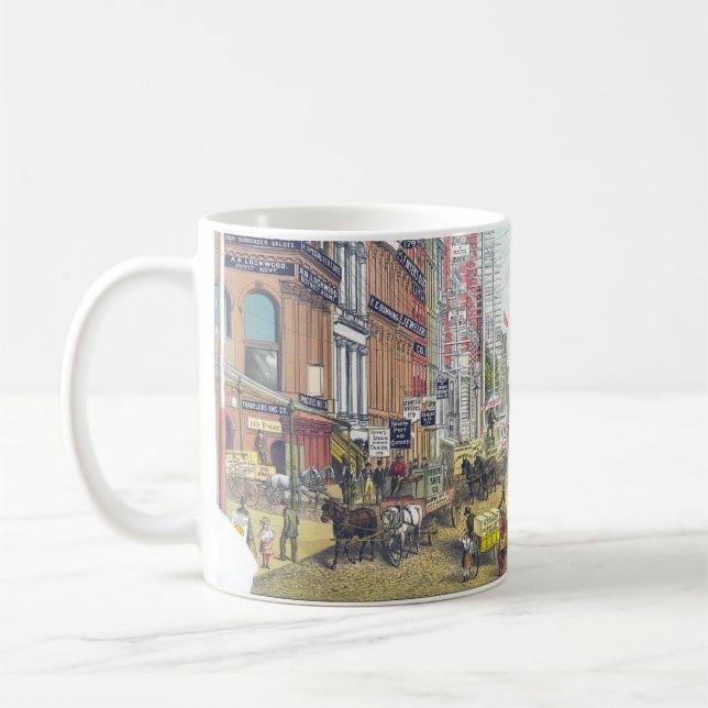 Mug Vintage Broadway, New York (années 1880) (Gauche)