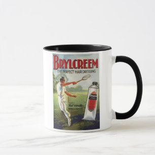 Mug Vintage Brylcreem Homme Jouer Publicité De Tennis