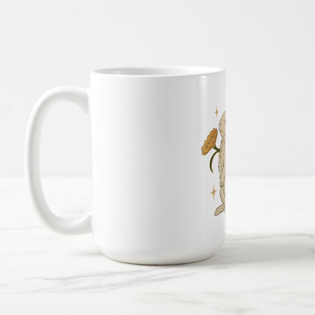 Mug Vintage Bunny & Mushroom Artwork T-Shirt (Gauche)