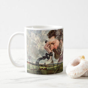 Mug Vintage Business, Alexander Graham Bell Téléphone