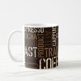 Mug Vintage café expérience Motif sans couture