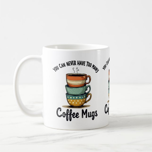 Mug Vintage Café Lover Rustique Café Art esthétique (Gauche)