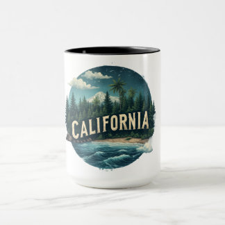 Mug Vintage California Scenic T-Shirt | Nature Graphic