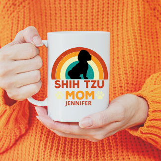 Mug Vintage Chih Tzu Chien Maman Coucher de soleil Per
